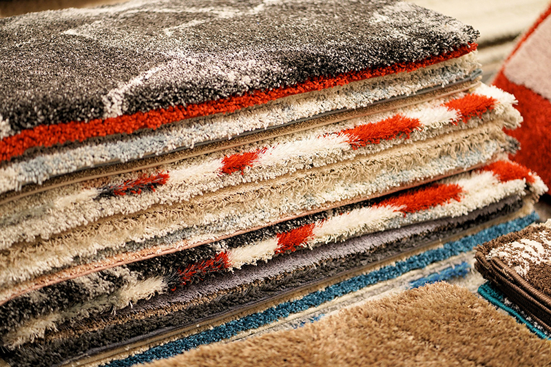 pile of carpets